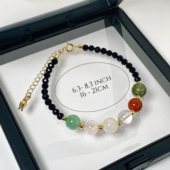 Cancer Crystal Bracelet - Handcrafted Natural Crystal 12 Constellation Bracelet - Picture 9 of 9